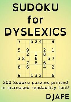 portada Sudoku for Dyslexics: 200 puzzles printed in increased readability font! (en Inglés)