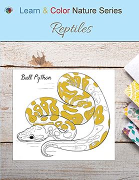 portada Reptiles (Learn & Color Nature) (en Inglés)