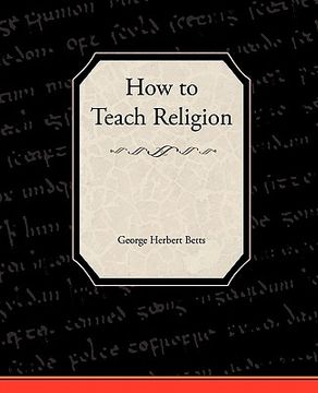 portada how to teach religion (en Inglés)