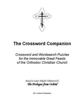 portada Crossword Companion: Crossword and Wordsearch Puzzles for the Immovable Great Feasts of the Orthodox Christian Church (en Inglés)