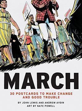 portada March: 30 Postcards to Make Change and Good Trouble 