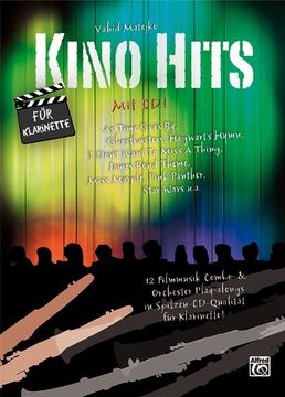 portada Kino Hits für Klarinette: 12 Filmmusik Combo- & Orchester Play-alongs in Spitzen-CD-Qualität für Klarinette (in German)