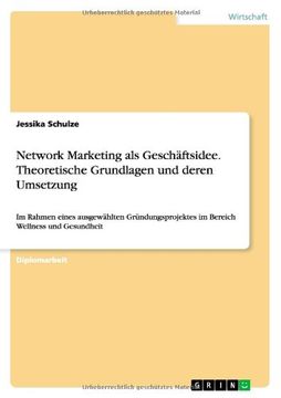 portada Network Marketing als Geschäftsidee. Theoretische Grundlagen und deren Umsetzung (German Edition)