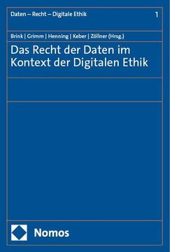 portada Das Recht der Daten im Kontext der Digitalen Ethik (en Alemán)