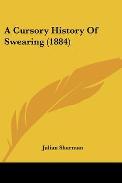 portada a cursory history of swearing (1884) (in English)