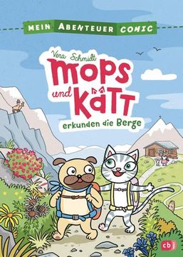 portada Mein Abenteuercomic - Mops und Kätt Erkunden die Berge (en Alemán)