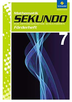 portada Sekundo: Mathematik für Differenzierende Schulformen - Ausgabe 2009: Förderheft 7 (en Alemán)