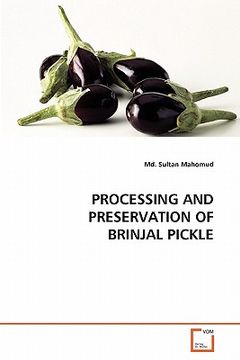portada processing and preservation of brinjal pickle (en Inglés)