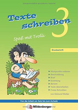 portada Texte Schreiben - Spaß mit Trolli 3: Druckschrift (en Alemán)