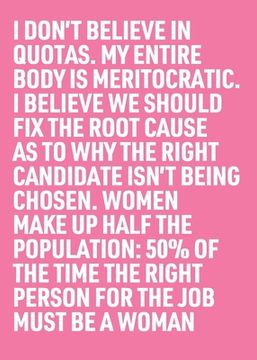 portada 50% of the Time the Right Person for the Job Must Be a Woman 
