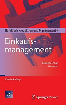portada Einkaufsmanagement: Handbuch Produktion und Management 7 (en Alemán)