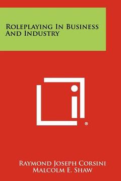 portada roleplaying in business and industry (en Inglés)