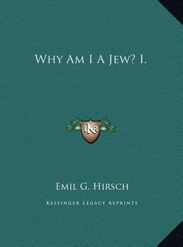 portada why am i a jew? i. (en Inglés)