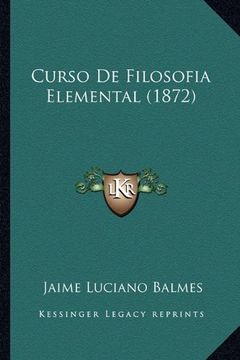 portada Curso de Filosofia Elemental (1872)