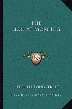 portada the lion at morning (in English)