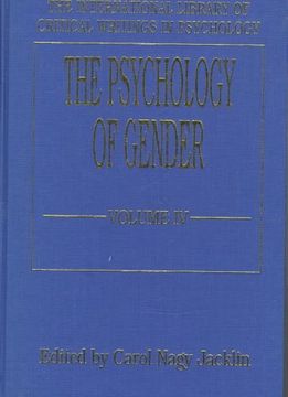 portada The Psychology of Gender (Vol. 4) (International Library of Critical Writings in Psychology) (en Inglés)