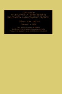 portada advances in the study of entrepreneurship, innovation and economic growth (en Inglés)