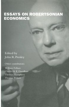portada Essays on Robertsonian Economics (en Inglés)