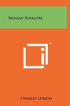 portada belgian folklore (en Inglés)