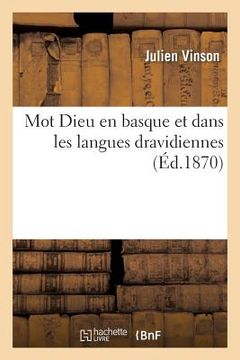 portada Mot Dieu En Basque Et Dans Les Langues Dravidiennes... (en Francés)