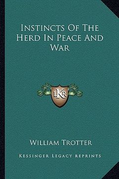 portada instincts of the herd in peace and war (en Inglés)