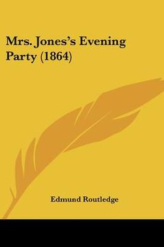 portada mrs. jones's evening party (1864) (in English)