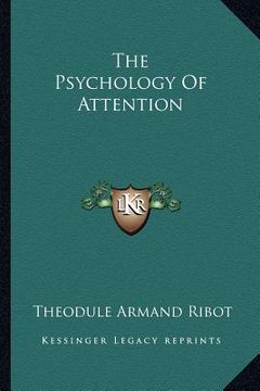 portada the psychology of attention (en Inglés)