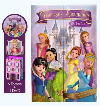 portada El Castillo Princesas Encantadas (6 libritos + DVD)