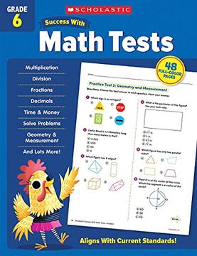 portada Scholastic Success with Math Tests Grade 6 Workbook