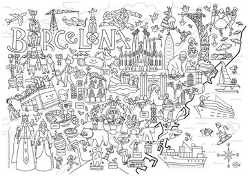 portada Barcelona (Mapa per colorejar)