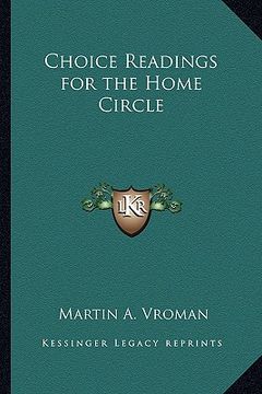portada choice readings for the home circle (en Inglés)