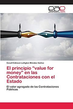 portada El Principio "Value for Money" en las Contrataciones con el Estado