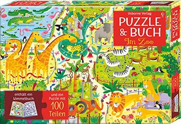 portada Puzzle und Buch: Im zoo (en Alemán)