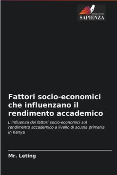 portada Fattori socio-economici che influenzano il rendimento accademico (en Italiano)