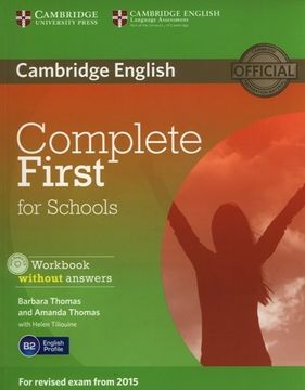 portada Complete First for Schools Workbook Without Answers With Audio cd (en Inglés)