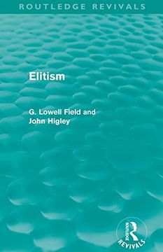 portada Elitism (Routledge Revivals) (in English)