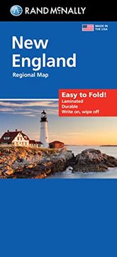 portada Rand Mcnally Easy to Fold: New England Laminated map (en Inglés)