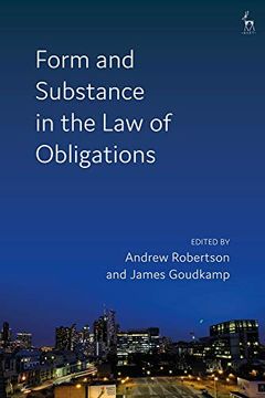 portada Form and Substance in the law of Obligations (en Inglés)