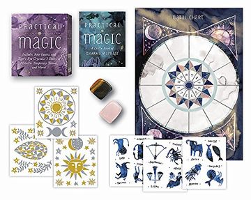 portada Practical Magic: Includes Rose Quartz and Tiger's Eye Crystals, 3 Sheets of Metallic Tattoos, and More! (Running Press Mini Editions)