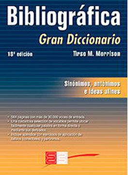 portada Gran Diccionario Sinonimos Y Antonimos Bibliográfica 18º Edición
