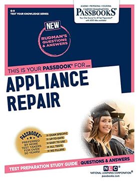portada Appliance Repair (Q-9): Passbooks Study Guide (9) (Test Your Knowledge Series (Q)) (en Inglés)