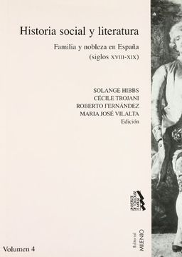 portada Historia Social y Literatura. Vol. Iv