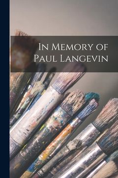 portada In Memory of Paul Langevin (en Inglés)