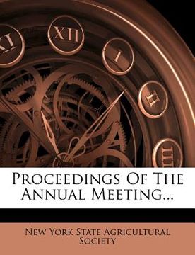 portada proceedings of the annual meeting...