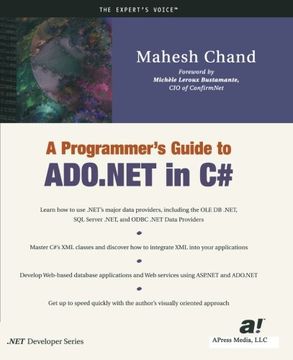 portada a programmer's guide to ado.net in c# (en Inglés)