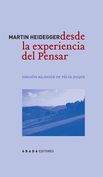 portada Desde la Experiencia del Pensar (in Spanish)