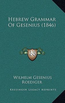 portada hebrew grammar of gesenius (1846) (en Inglés)