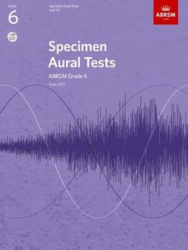 portada Specimen Aural Tests, Grade 6 with CD: new edition from 2011 (Specimen Aural Tests (ABRSM))