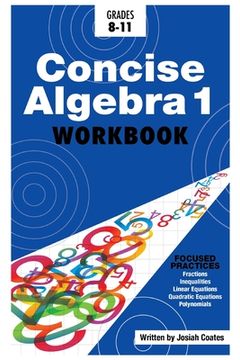 portada Concise Algebra 1: Master Algebra 1 with 30 Hours of Self Study (in English)
