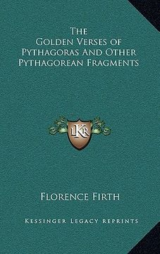 portada the golden verses of pythagoras and other pythagorean fragments (in English)